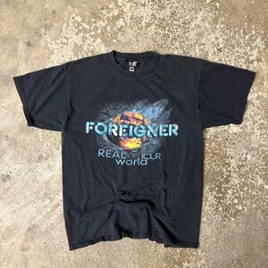 Vintage 1994 Foreigner Real World Tour Size XL  Giant By Tultex USA Band Music